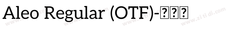Aleo Regular (OTF)字体转换